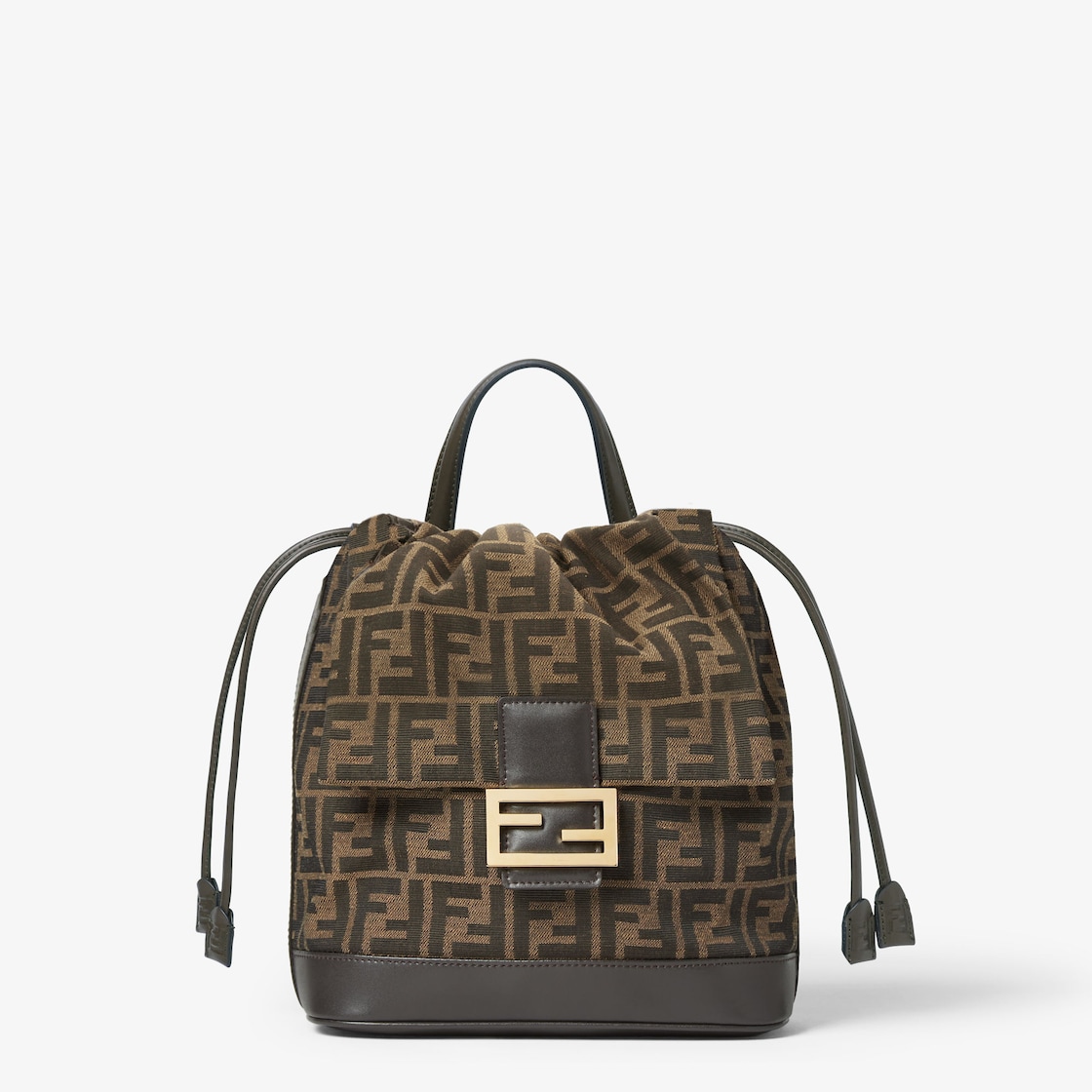 FENDI Backpack Brown FF jacquard fabric backpack - Image 1